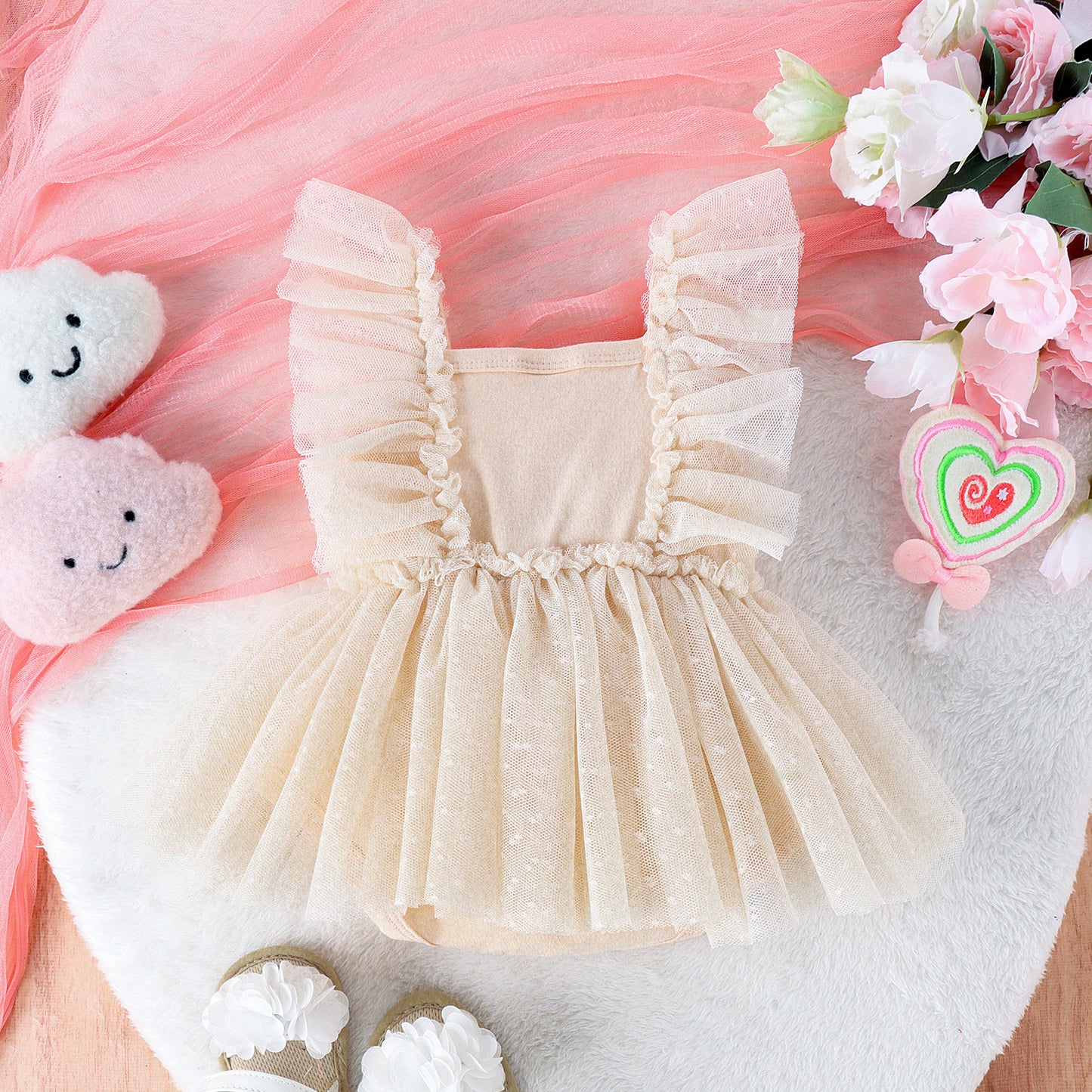 Jumpsuit Baby Net Skirt Princess Poris
