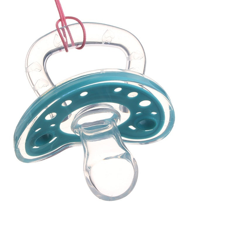 Full Silica Gel Pacifier Two-color Liquid Silicone Sleep Comfort Baby Pacifier Baby
