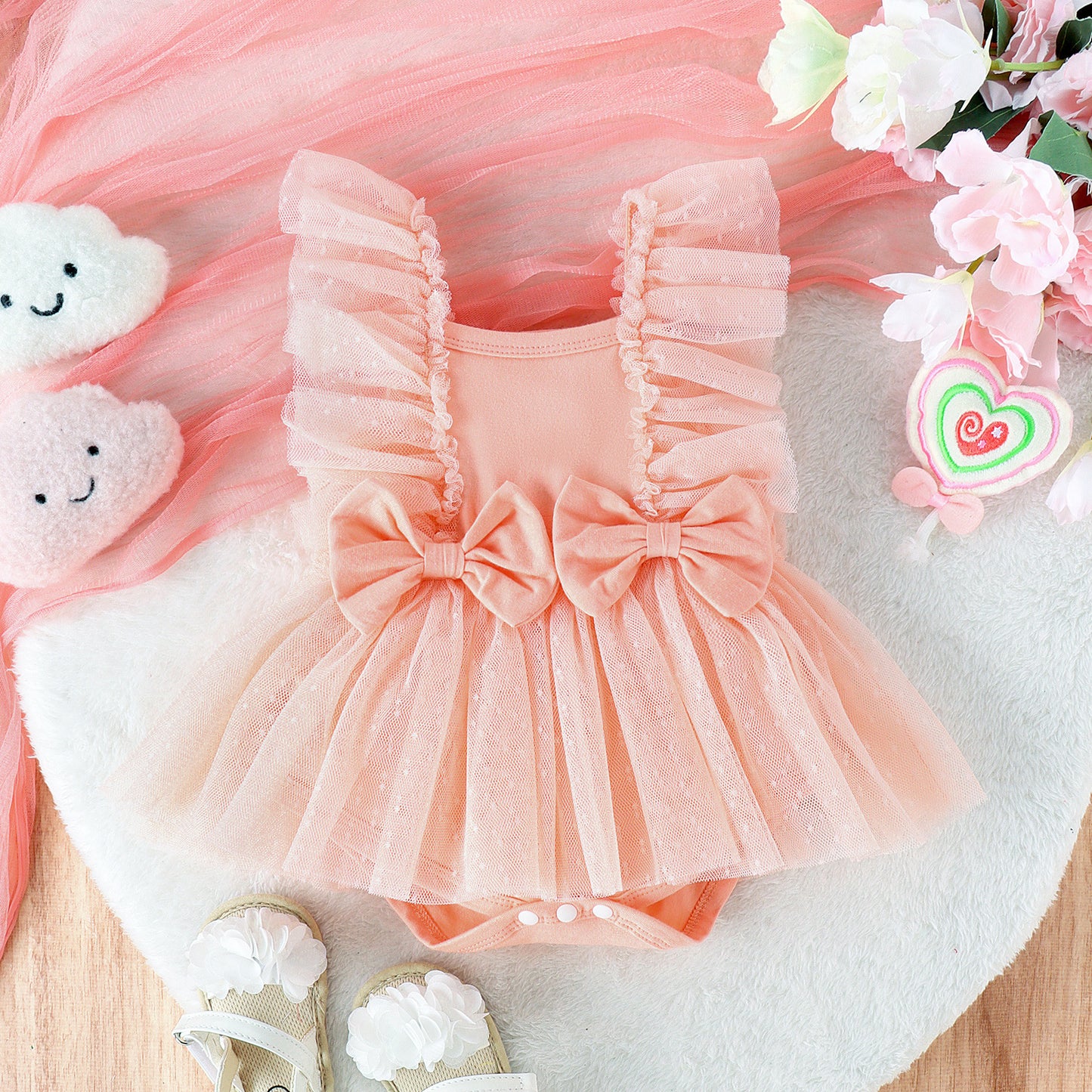 Jumpsuit Baby Net Skirt Princess Poris