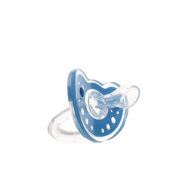 Full Silica Gel Pacifier Two-color Liquid Silicone Sleep Comfort Baby Pacifier Baby