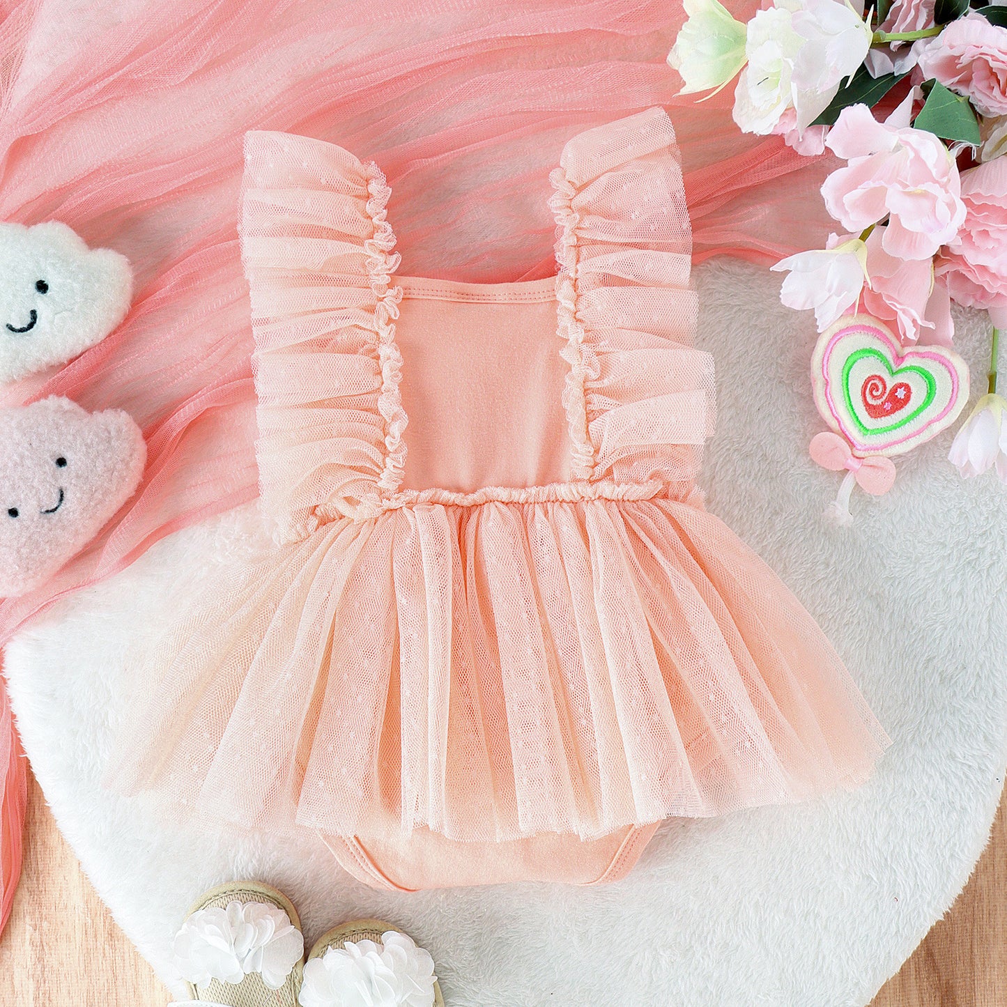 Jumpsuit Baby Net Skirt Princess Poris