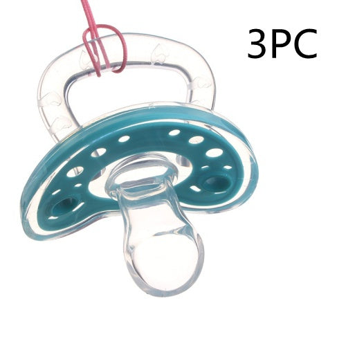 Full Silica Gel Pacifier Two-color Liquid Silicone Sleep Comfort Baby Pacifier Baby