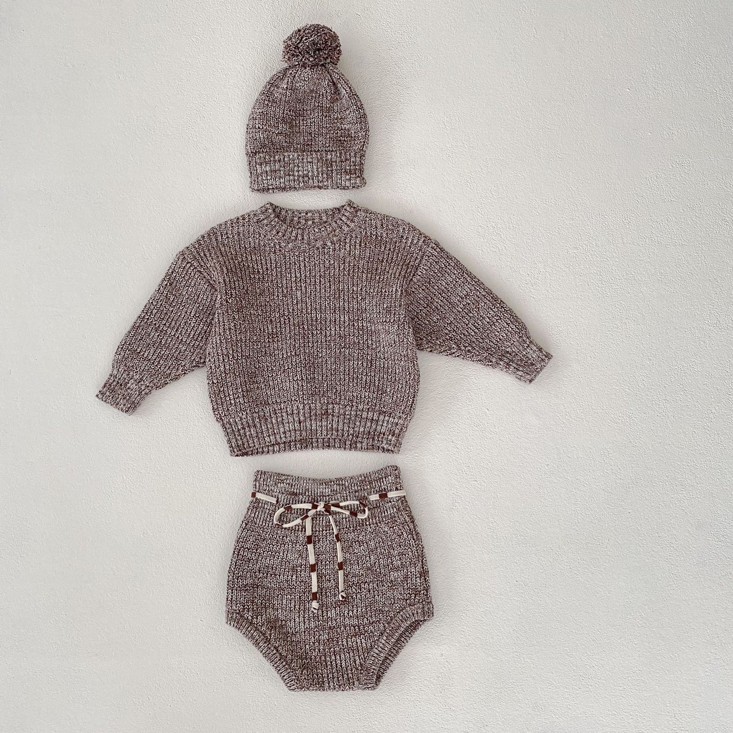 Infant Baby Girl Mixed Color Thick Needle 3-piece Set