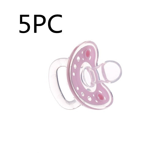 Full Silica Gel Pacifier Two-color Liquid Silicone Sleep Comfort Baby Pacifier Baby