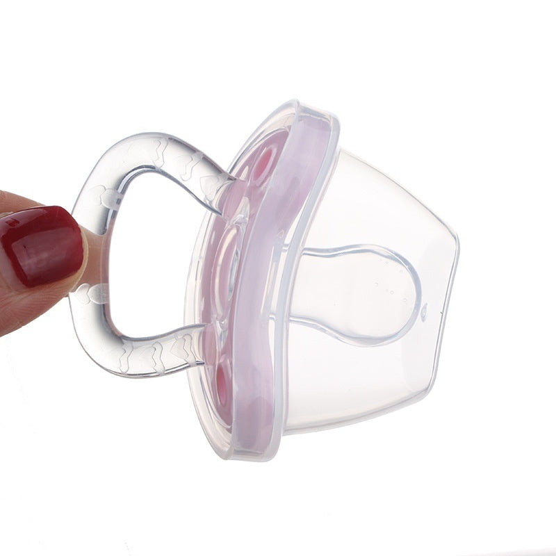 Full Silica Gel Pacifier Two-color Liquid Silicone Sleep Comfort Baby Pacifier Baby