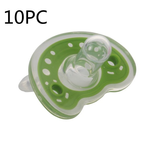 Full Silica Gel Pacifier Two-color Liquid Silicone Sleep Comfort Baby Pacifier Baby