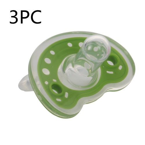 Full Silica Gel Pacifier Two-color Liquid Silicone Sleep Comfort Baby Pacifier Baby
