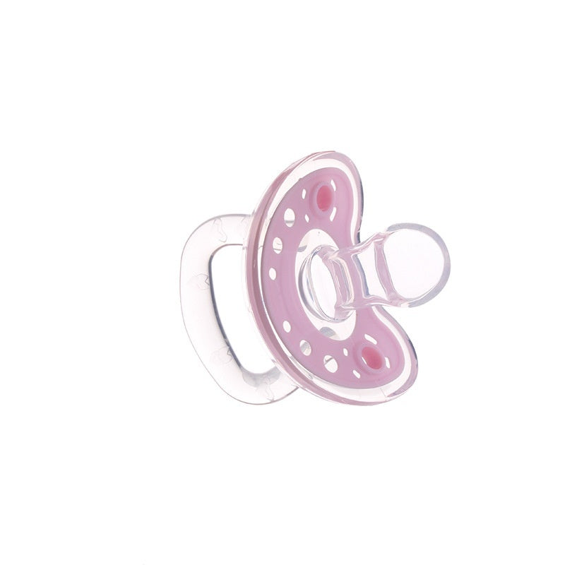 Full Silica Gel Pacifier Two-color Liquid Silicone Sleep Comfort Baby Pacifier Baby