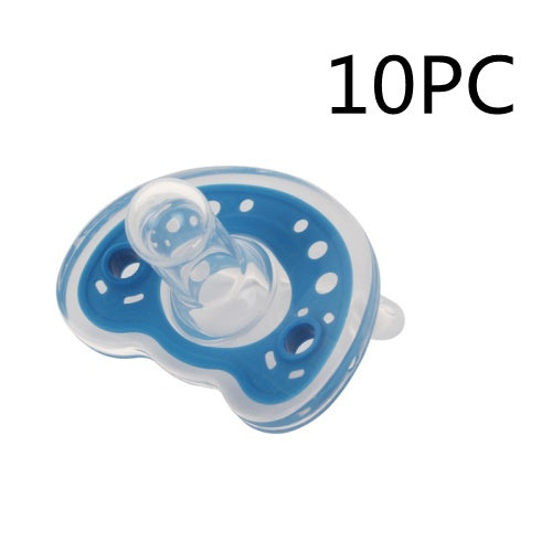 Full Silica Gel Pacifier Two-color Liquid Silicone Sleep Comfort Baby Pacifier Baby