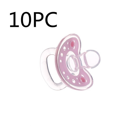 Full Silica Gel Pacifier Two-color Liquid Silicone Sleep Comfort Baby Pacifier Baby