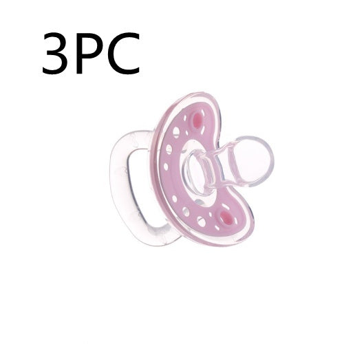 Full Silica Gel Pacifier Two-color Liquid Silicone Sleep Comfort Baby Pacifier Baby
