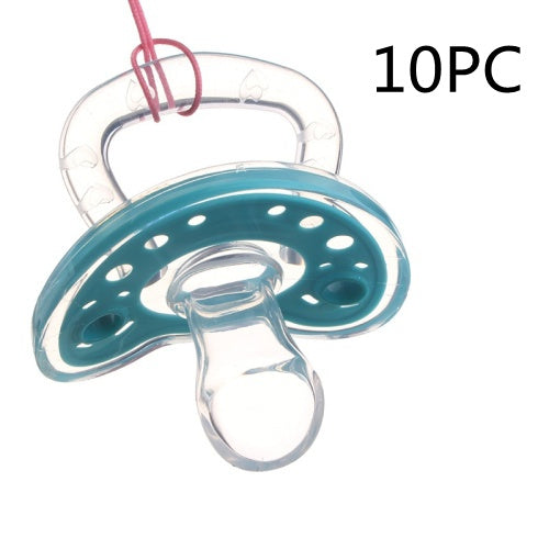 Full Silica Gel Pacifier Two-color Liquid Silicone Sleep Comfort Baby Pacifier Baby